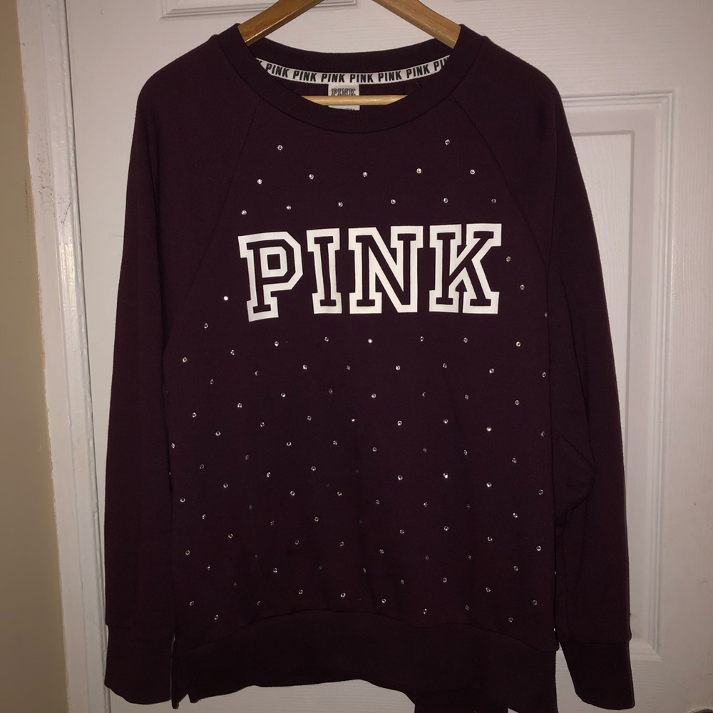pink crewneck